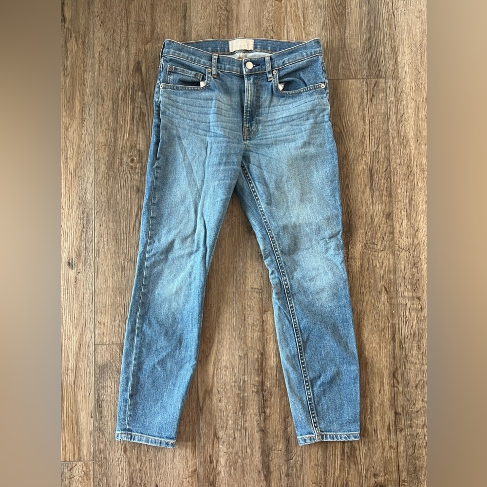 Everlane Ankle Cropped Blue Denim Jeans - Size 28